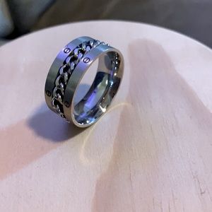 EUC Men’s Stainless Steel Ring